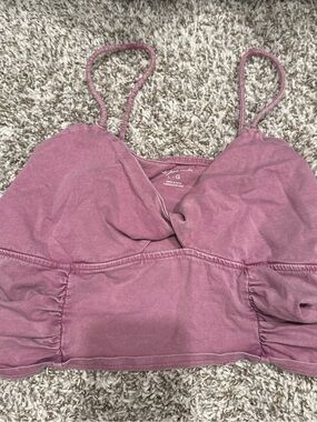 Urban Outfitters Dusty Mauve Spaghetti Strap Crop Top